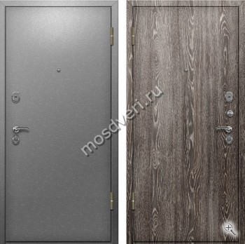 Дверь порошок серого оттенка и темный ламинат - купить от производителя Мосдвери Дверь порошок серого оттенка и темный ламинат