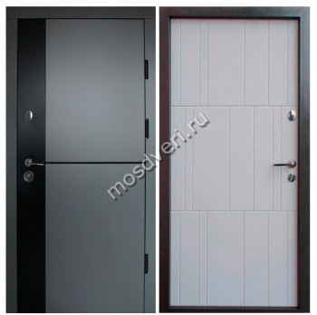 Серая входная дверь в квартиру SVDV-20 - купить от производителя Мосдвери Серая входная дверь в квартиру SVDV-20