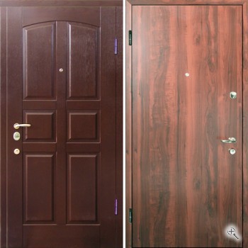 Дверь с отделкой Ламинат + МДФ венге - купить от производителя Мосдвери Дверь с отделкой Ламинат + МДФ венге